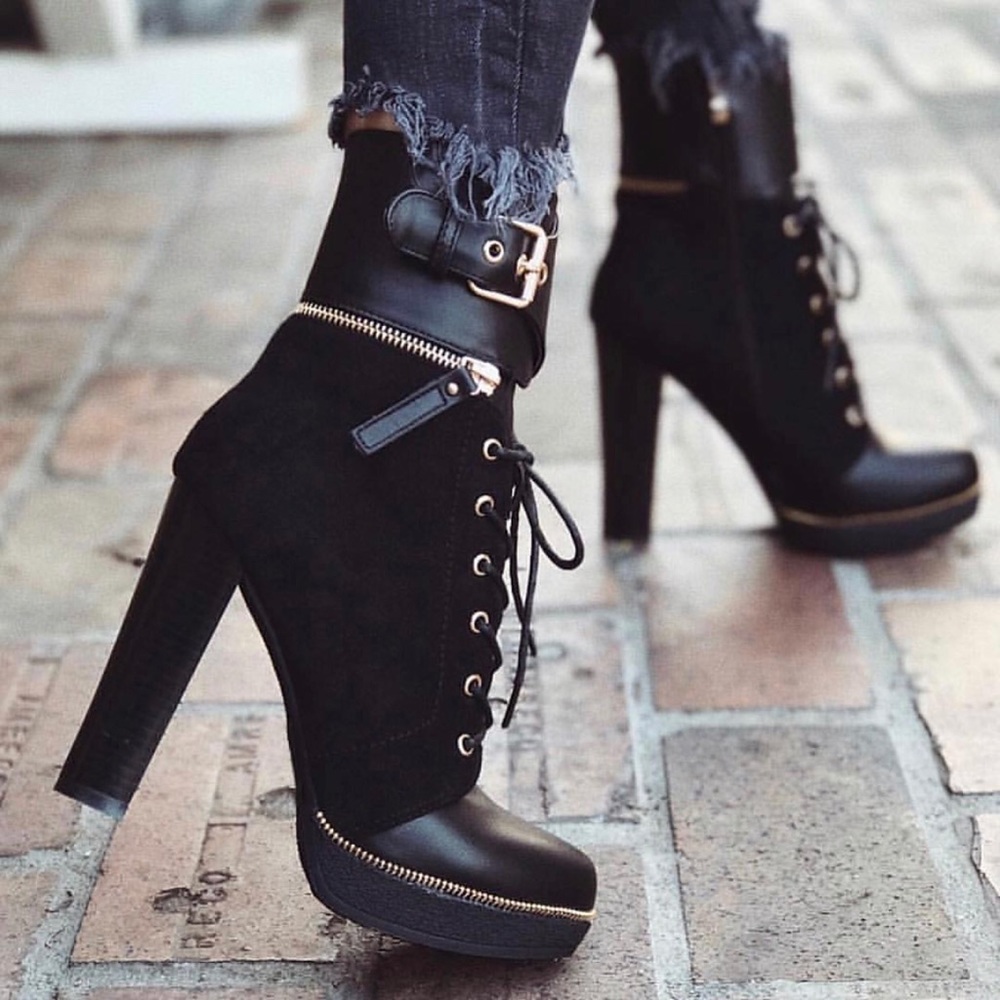 Black booties!